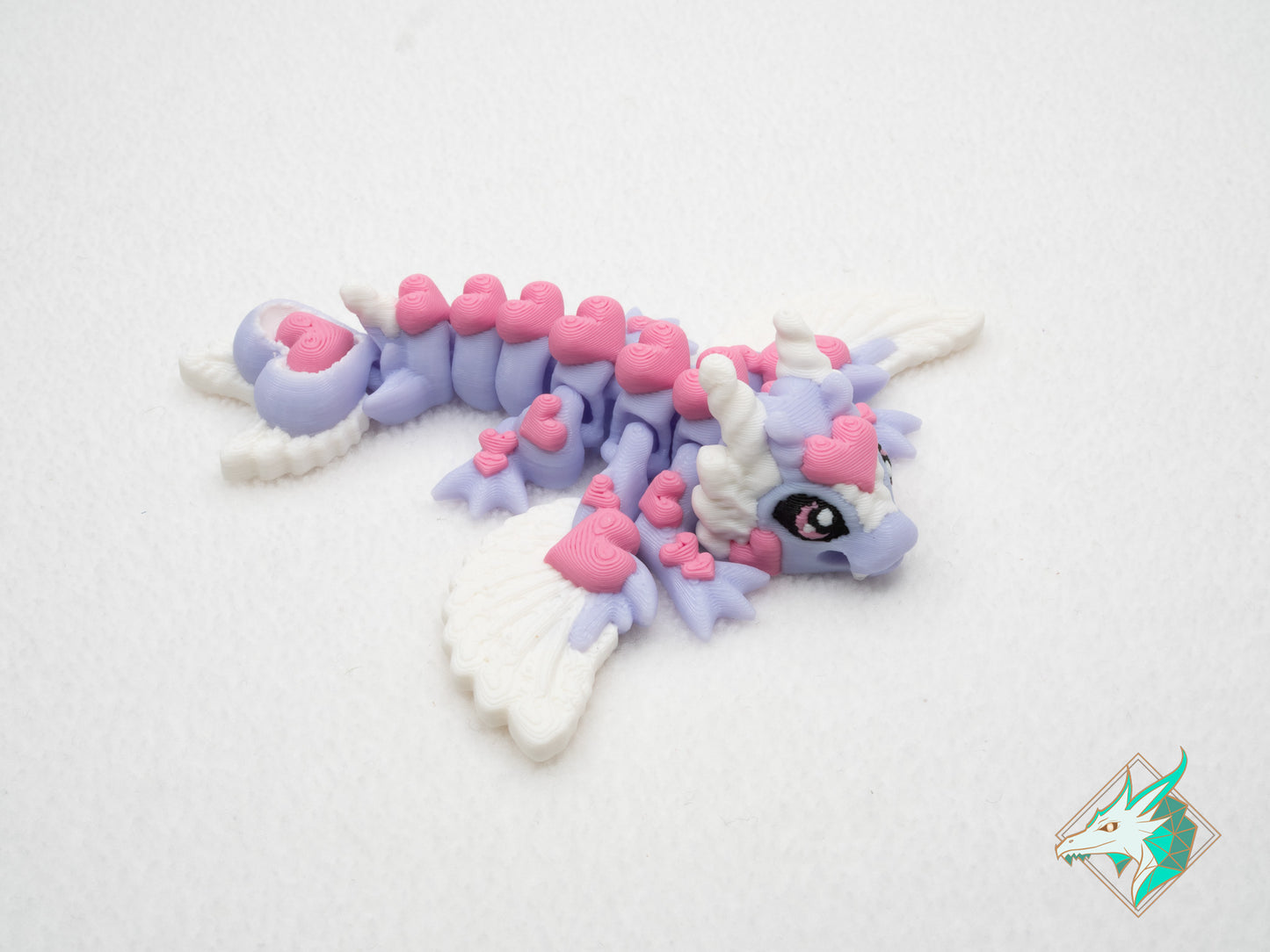 Klein Cupido Harten Draakje - Sleutelhanger