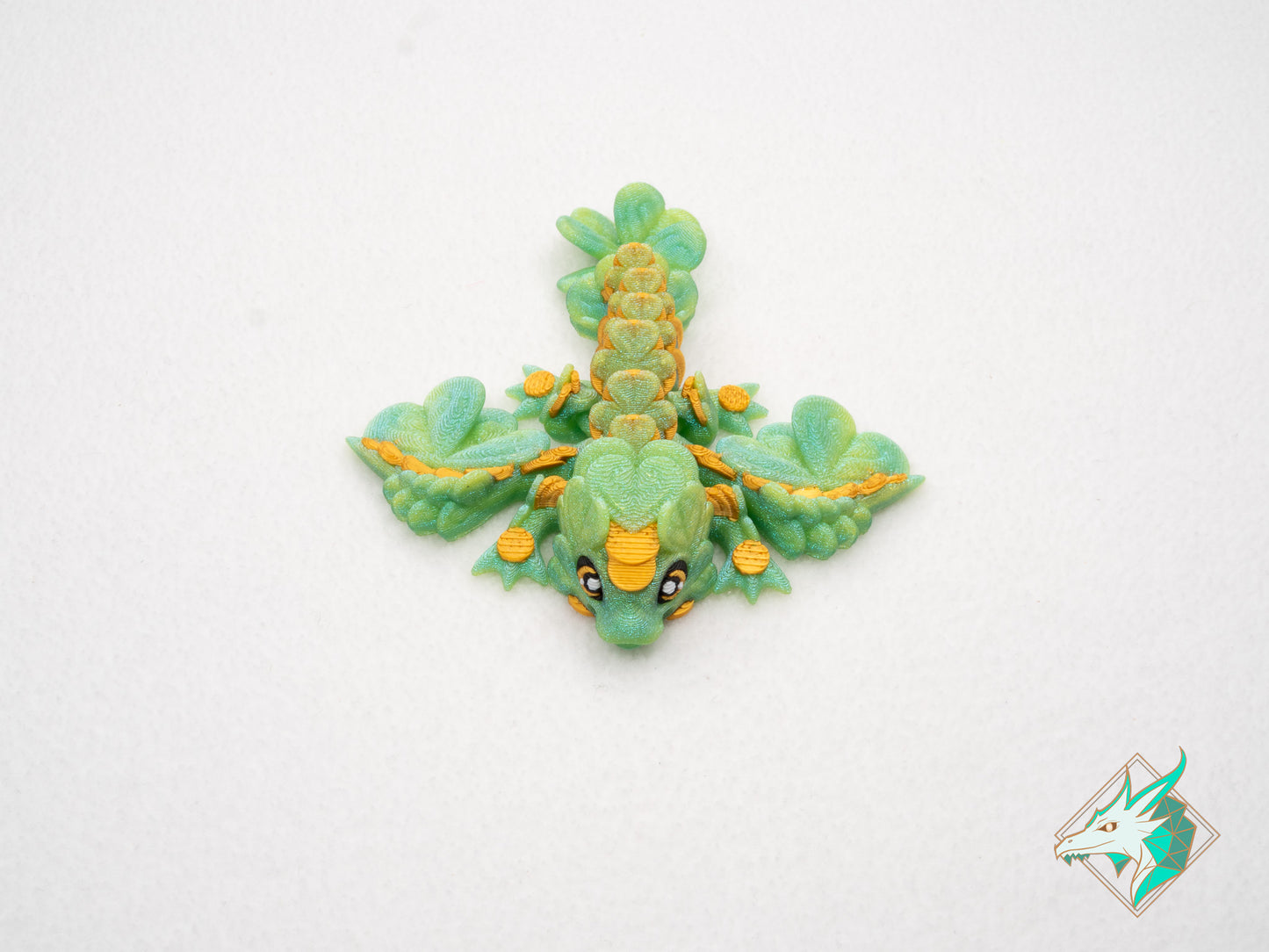 Klein Geluksklaver Draakje - Sleutelhanger