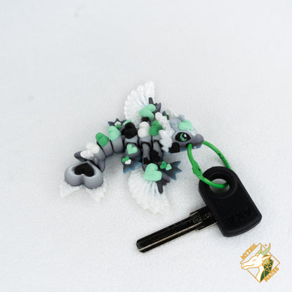 Petit Dragon Coeurs de Cupidon - Porte-clés